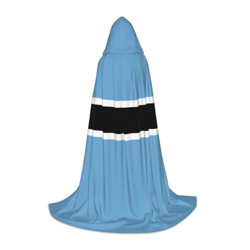 XZDAL Flagge Botswana Kapuzenumhang L für Teenager Langer Umhang Kostüm Cosplay Maskerade Karneval Party von XZDAL