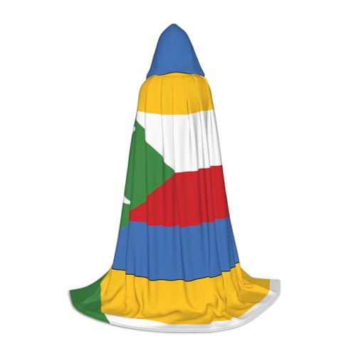 XZDAL Flagge der Komoren Kapuzenumhang L für Teenager Langer Umhang Kostüm Cosplay Maskerade Karneval Party XZDAL Flagge der Komoren Kapuzenumhang L für Teenager Langer Umhang Kostüm Cosplay Maskerade Karneval Party von XZDAL