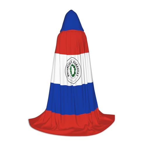 XZDAL Flagge von Paraguay Kapuzenumhang M für Jugendliche Langer Umhang Kostüm Cosplay Maskerade Karneval Party XZDAL Flagge von Paraguay Kapuzenumhang M für Jugendliche Langer Umhang Kostüm Cosplay Maskerade Karneval Party von XZDAL