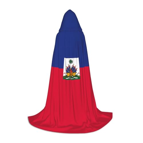 XZDAL Haitianische Flagge, bedruckter Kapuzenumhang, Größe S, für Teenager, Cosplay, Rollenspiele, Festival, Maskerade, Mottoparty Kostüm XZDAL Haitianische Flagge, bedruckter Kapuzenumhang, Größe S, für Teenager, Cosplay, Rollenspiele, Festival, Maskerade, Mottoparty Kostüm von XZDAL