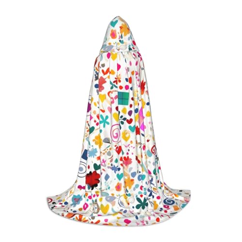 XZDAL Happy Birthday Hintergrund Kapuzenumhang L für Teenager Langer Umhang Kostüm Cosplay Maskerade Karneval Party von XZDAL