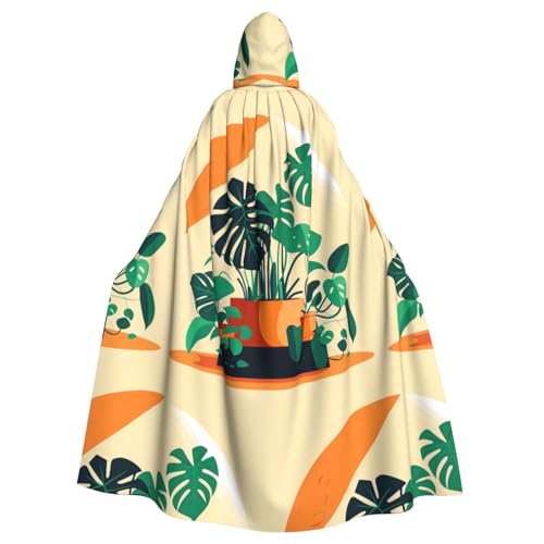 XZDAL Kapuzenumhang für Erwachsene, Cartoon-Monstera, für Halloween, Cosplay, Maskerade, Party-Kostüm von XZDAL