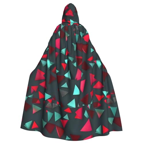 XZDAL Kapuzenumhang für Erwachsene, dreieckig, für Halloween, Cosplay, Maskerade, Party-Kostüm von XZDAL