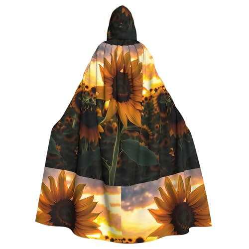 XZDAL Kapuzenumhang mit Sonnenblume für Erwachsene, für Halloween, Cosplay, Maskerade, Party-Kostüm XZDAL Kapuzenumhang mit Sonnenblume für Erwachsene, für Halloween, Cosplay, Maskerade, Party-Kostüm von XZDAL