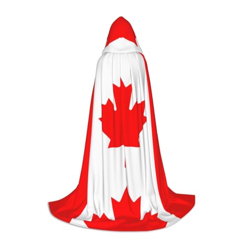 XZDAL Kapuzenumhang mit kanadischer Flagge, M für Teenager, langer Umhang, Kostüm, Cosplay, Maskerade, Karneval, Party XZDAL Kapuzenumhang mit kanadischer Flagge, M für Teenager, langer Umhang, Kostüm, Cosplay, Maskerade, Karneval, Party von XZDAL