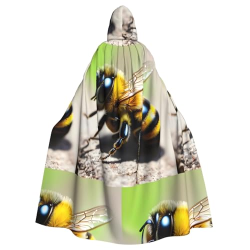 XZDAL Niedlicher kleiner Bienen-Umhang mit Kapuze, Umhang für Halloween, Cosplay, Maskerade, Party-Kostüm XZDAL Niedlicher kleiner Bienen-Umhang mit Kapuze, Umhang für Halloween, Cosplay, Maskerade, Party-Kostüm von XZDAL