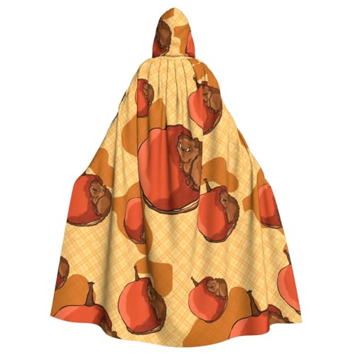XZDAL Niedlicher kleiner Hamster-Kapuzenumhang für Erwachsene, für Halloween, Cosplay, Maskerade, Party-Kostüm XZDAL Niedlicher kleiner Hamster-Kapuzenumhang für Erwachsene, für Halloween, Cosplay, Maskerade, Party-Kostüm von XZDAL