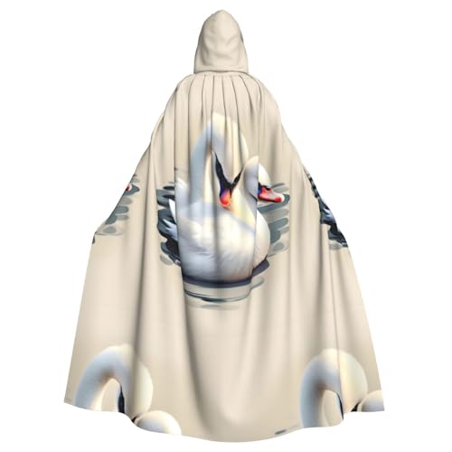XZDAL Niedlicher kleiner Schwan mit Kapuze für Erwachsene, Umhang für Halloween, Cosplay, Maskerade, Party-Kostüm XZDAL Niedlicher kleiner Schwan mit Kapuze für Erwachsene, Umhang für Halloween, Cosplay, Maskerade, Party-Kostüm von XZDAL