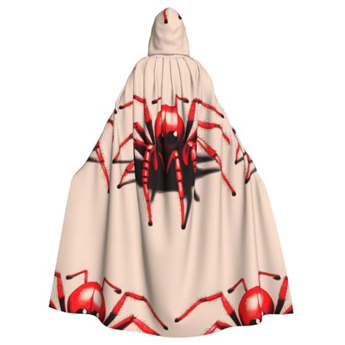 XZDAL Niedlicher kleiner roter Spinnen-Umhang mit Kapuze für Halloween, Cosplay, Maskerade, Party-Kostüm XZDAL Niedlicher kleiner roter Spinnen-Umhang mit Kapuze für Halloween, Cosplay, Maskerade, Party-Kostüm von XZDAL