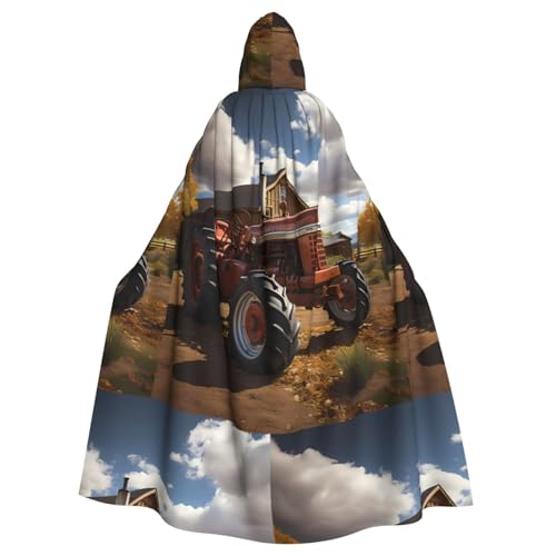 XZDAL Roter Traktor-Kapuzenumhang für Erwachsene, für Halloween, Cosplay, Maskerade, Party-Kostüm XZDAL Roter Traktor-Kapuzenumhang für Erwachsene, für Halloween, Cosplay, Maskerade, Party-Kostüm von XZDAL
