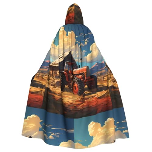XZDAL Roter Traktor-Kapuzenumhang für Erwachsene, für Halloween, Cosplay, Maskerade, Party-Kostüm XZDAL Roter Traktor-Kapuzenumhang für Erwachsene, für Halloween, Cosplay, Maskerade, Party-Kostüm von XZDAL