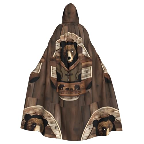 XZDAL Rustikaler Umhang mit Kapuze für Erwachsene, für Halloween, Cosplay, Maskerade, Party-Kostüm von XZDAL