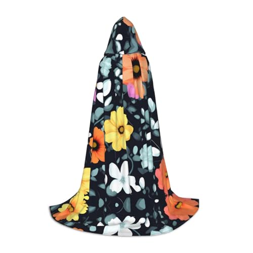 XZDAL Schöne bunte Blumen Gedruckt Kapuzen Umhang M für Teenager Cosplay Rollenspiel Festival Maskerade Mottoparty Kostüm XZDAL Schöne bunte Blumen Gedruckt Kapuzen Umhang M für Teenager Cosplay Rollenspiel Festival Maskerade Mottoparty Kostüm von XZDAL