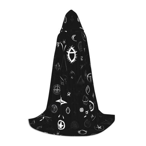 XZDAL Schwarz-Weiß-Universum Kapuzenumhang M für Teenager Langer Umhang Kostüm Cosplay Maskerade Karneval Party XZDAL Schwarz-Weiß-Universum Kapuzenumhang M für Teenager Langer Umhang Kostüm Cosplay Maskerade Karneval Party von XZDAL