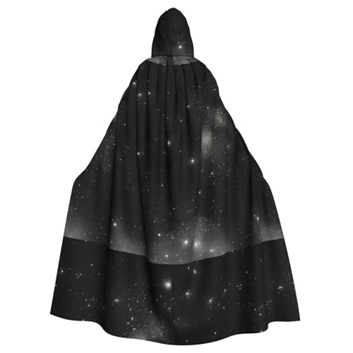 XZDAL Schwarzer und weißer Galaxie-Umhang mit Kapuze für Halloween, Cosplay, Maskerade, Party-Kostüm XZDAL Schwarzer und weißer Galaxie-Umhang mit Kapuze für Halloween, Cosplay, Maskerade, Party-Kostüm von XZDAL