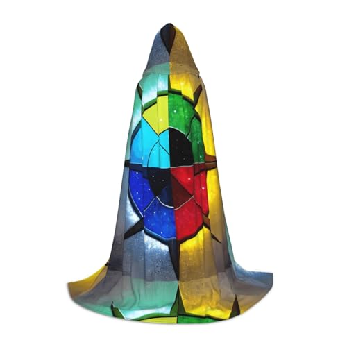 XZDAL Shine in all directions Hooded Cape S For Teens Long Cloak Costume Cosplay Maskerade Carnival Party von XZDAL