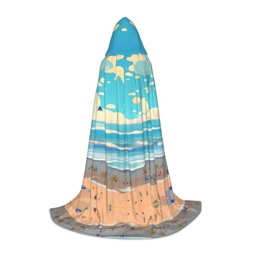 XZDAL Strand-Cartoon bedruckter Kapuzenumhang M für Teenager Cosplay Rollenspiel Festival Maskerade Mottoparty Kostüm XZDAL Strand-Cartoon bedruckter Kapuzenumhang M für Teenager Cosplay Rollenspiel Festival Maskerade Mottoparty Kostüm von XZDAL