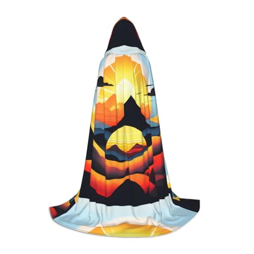 XZDAL Sunrise Mountain Kapuzenumhang S für Teenager Langer Umhang Kostüm Cosplay Maskerade Karneval Party XZDAL Sunrise Mountain Kapuzenumhang S für Teenager Langer Umhang Kostüm Cosplay Maskerade Karneval Party von XZDAL