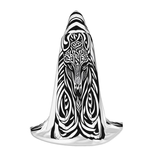 XZDAL Symmetrische Tierköpfe Kapuzenumhang M für Teenager Langer Umhang Kostüm Cosplay Maskerade Karneval Party XZDAL Symmetrische Tierköpfe Kapuzenumhang M für Teenager Langer Umhang Kostüm Cosplay Maskerade Karneval Party von XZDAL