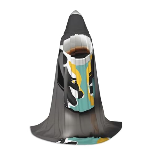 XZDAL Tasse Kaffee bedruckt Kapuzenumhang L für Teenager - Cosplay, Rollenspiel, Festival, Maskerade und Mottoparty Kostüm XZDAL Tasse Kaffee bedruckt Kapuzenumhang L für Teenager - Cosplay, Rollenspiel, Festival, Maskerade und Mottoparty Kostüm von XZDAL