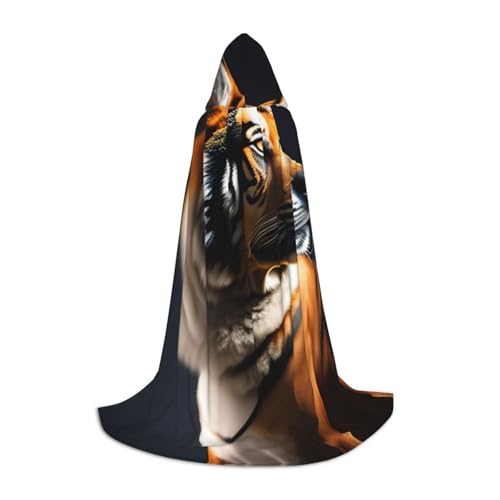 XZDAL Tiger und Hund bedruckter Kapuzenumhang M für Teenager Cosplay Rollenspiel Festival Maskerade Mottoparty Kostüm XZDAL Tiger und Hund bedruckter Kapuzenumhang M für Teenager Cosplay Rollenspiel Festival Maskerade Mottoparty Kostüm von XZDAL