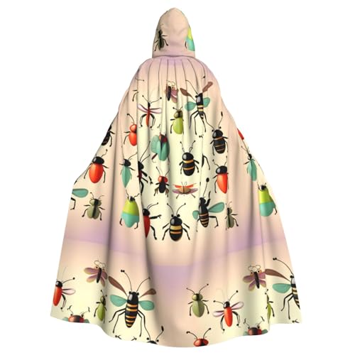 XZDAL Umhang mit Kapuze für Erwachsene, Cartoon, kleine Insekten, für Halloween, Cosplay, Maskerade, Party-Kostüm XZDAL Umhang mit Kapuze für Erwachsene, Cartoon, kleine Insekten, für Halloween, Cosplay, Maskerade, Party-Kostüm von XZDAL