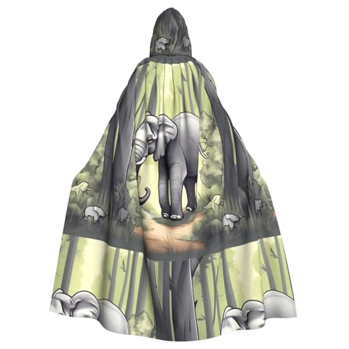XZDAL Umhang mit Kapuze für Erwachsene, Elefant, für Halloween, Cosplay, Maskerade, Party-Kostüm XZDAL Umhang mit Kapuze für Erwachsene, Elefant, für Halloween, Cosplay, Maskerade, Party-Kostüm von XZDAL