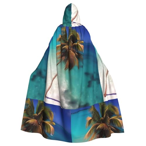 XZDAL Umhang mit Kapuze für Erwachsene, Karibikinseln, für Halloween, Cosplay, Maskerade, Party-Kostüm von XZDAL