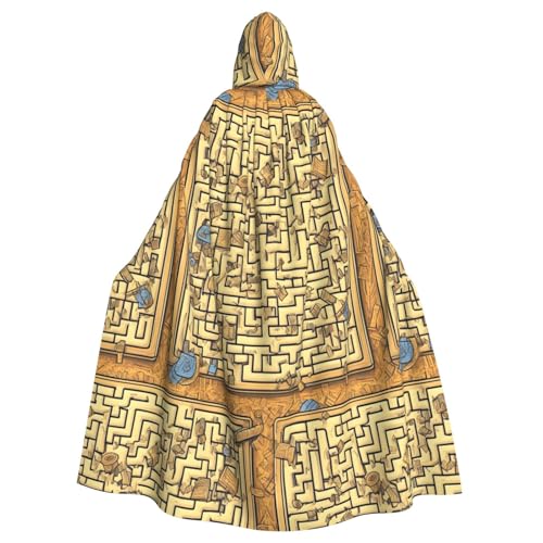 XZDAL Umhang mit Kapuze für Erwachsene, Schatzlabyrinth, für Halloween, Cosplay, Maskerade, Party-Kostüm XZDAL Umhang mit Kapuze für Erwachsene, Schatzlabyrinth, für Halloween, Cosplay, Maskerade, Party-Kostüm von XZDAL