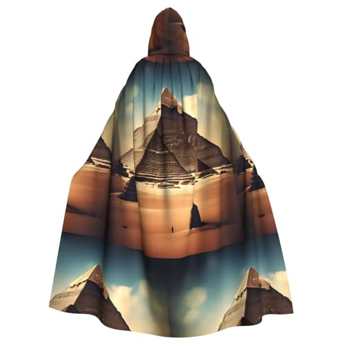 XZDAL Umhang mit Kapuze für Erwachsene, Träumen von den Pyramiden von Khufu, für Halloween, Cosplay, Maskerade, Party-Kostüm von XZDAL