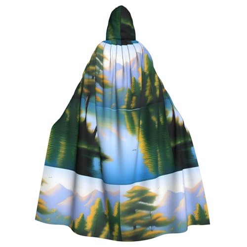XZDAL Umhang mit Kapuze für Erwachsene, für Halloween, Cosplay, Maskerade, Party-Kostüm von XZDAL