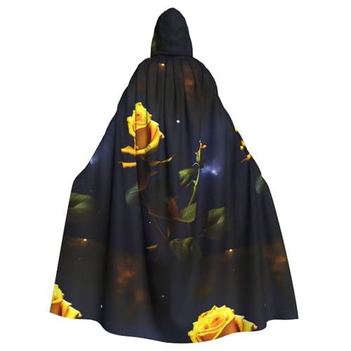 XZDAL Umhang mit Kapuze für Erwachsene, gelbe Rosen, Sternennacht, für Halloween, Cosplay, Maskerade, Party-Kostüm XZDAL Umhang mit Kapuze für Erwachsene, gelbe Rosen, Sternennacht, für Halloween, Cosplay, Maskerade, Party-Kostüm von XZDAL