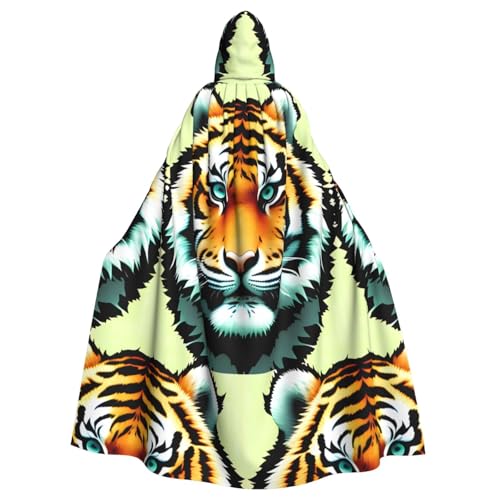XZDAL Umhang mit Kapuze für Erwachsene, kleiner dicker Tigerkopf, für Halloween, Cosplay, Maskerade, Party-Kostüm XZDAL Umhang mit Kapuze für Erwachsene, kleiner dicker Tigerkopf, für Halloween, Cosplay, Maskerade, Party-Kostüm von XZDAL