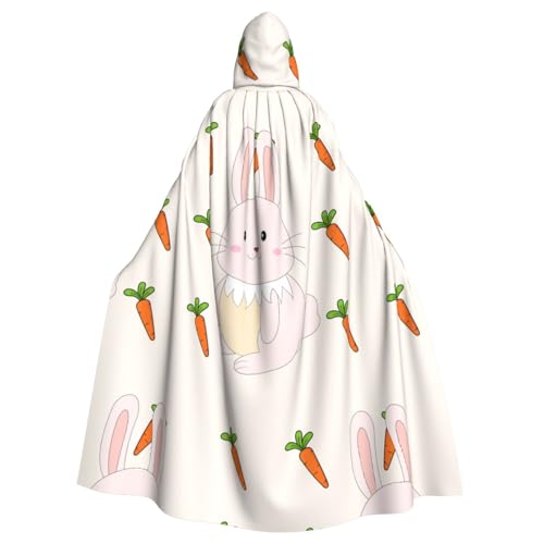 XZDAL Umhang mit Kapuze für Erwachsene, lächelndes Kaninchen, für Halloween, Cosplay, Maskerade, Party-Kostüm XZDAL Umhang mit Kapuze für Erwachsene, lächelndes Kaninchen, für Halloween, Cosplay, Maskerade, Party-Kostüm von XZDAL