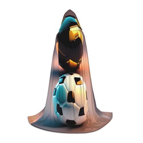 XZDAL Umhang mit Kapuze und Fußball, Größe M, für Teenager, langer Umhang, Kostüm, Cosplay, Maskerade, Karneval, Party XZDAL Umhang mit Kapuze und Fußball, Größe M, für Teenager, langer Umhang, Kostüm, Cosplay, Maskerade, Karneval, Party von XZDAL