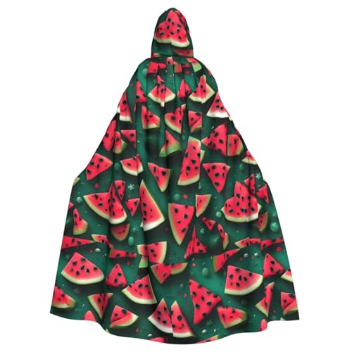 XZDAL Wassermelonen-Umhang mit Kapuze für Erwachsene, für Halloween, Cosplay, Maskerade, Party-Kostüm von XZDAL