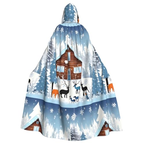XZDAL Winterumhang mit Kapuze für Erwachsene, für Halloween, Cosplay, Maskerade, Party-Kostüm XZDAL Winterumhang mit Kapuze für Erwachsene, für Halloween, Cosplay, Maskerade, Party-Kostüm von XZDAL