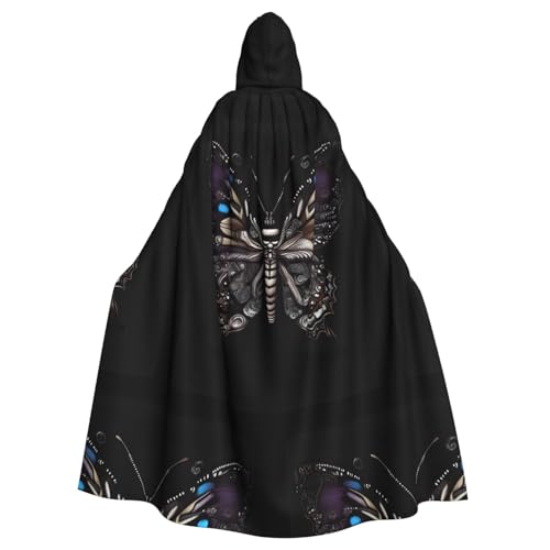 XZDAL Wissenschaftlicher Umhang mit Kapuze und Schmetterling, für Halloween, Cosplay, Maskerade, Party-Kostüm XZDAL Wissenschaftlicher Umhang mit Kapuze und Schmetterling, für Halloween, Cosplay, Maskerade, Party-Kostüm von XZDAL