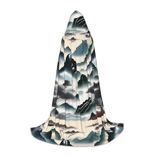 XZDAL Wolken und Berge Kapuzenumhang M für Teenager Langer Umhang Kostüm Cosplay Maskerade Karneval Party XZDAL Wolken und Berge Kapuzenumhang M für Teenager Langer Umhang Kostüm Cosplay Maskerade Karneval Party von XZDAL