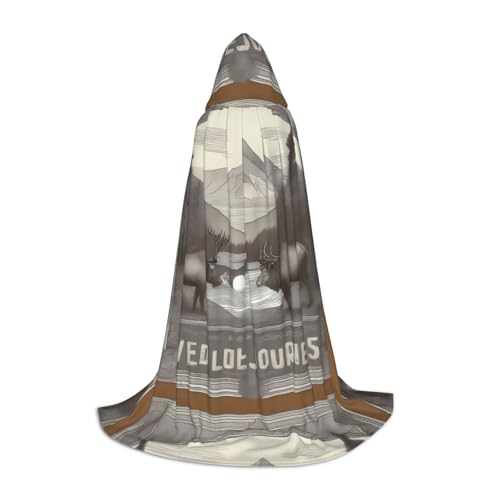 XZDAL a Wild Journeys Kapuzenumhang L für Teenager Langer Umhang Kostüm Cosplay Maskerade Karneval Party von XZDAL