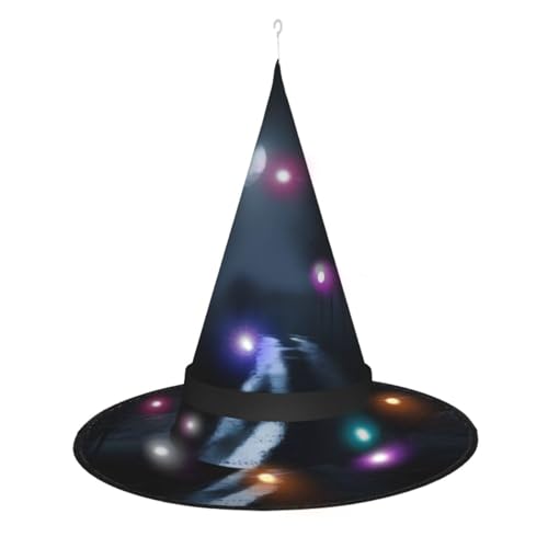 XZDLXJ AnEerieEvening Leuchtender Hexenhut für Festivals und Partys ist faltbar und leicht XZDLXJ AnEerieEvening Leuchtender Hexenhut für Festivals und Partys ist faltbar und leicht von XZDLXJ