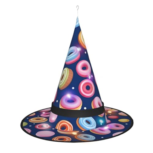 XZDLXJ Der leuchtende Hexenhut von Fancy Sweets für Festivals und Partys ist faltbar und leicht XZDLXJ Der leuchtende Hexenhut von Fancy Sweets für Festivals und Partys ist faltbar und leicht von XZDLXJ