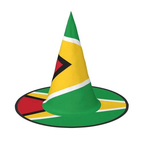 XZDLXJ Flagge von Guyana Zusammenklappbarer Hexenhut für Festivals & Cosplay - Faltbar und leicht mit verstellbarer Struktur XZDLXJ Flagge von Guyana Zusammenklappbarer Hexenhut für Festivals & Cosplay - Faltbar und leicht mit verstellbarer Struktur von XZDLXJ