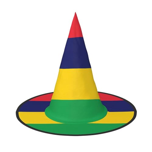 XZDLXJ Flagge von Mauritius Faltbarer Hexenhut für Festivals & Cosplay - Faltbar und leicht mit verstellbarer Struktur XZDLXJ Flagge von Mauritius Faltbarer Hexenhut für Festivals & Cosplay - Faltbar und leicht mit verstellbarer Struktur von XZDLXJ