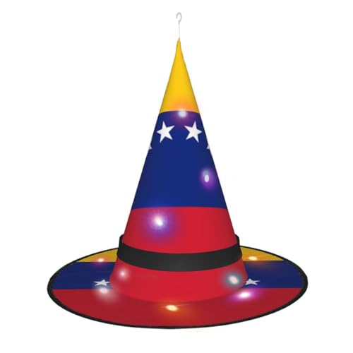 XZDLXJ Flagge von Venezuela, leuchtender Hexenhut für Festivals und Partys, faltbar und leicht XZDLXJ Flagge von Venezuela, leuchtender Hexenhut für Festivals und Partys, faltbar und leicht von XZDLXJ