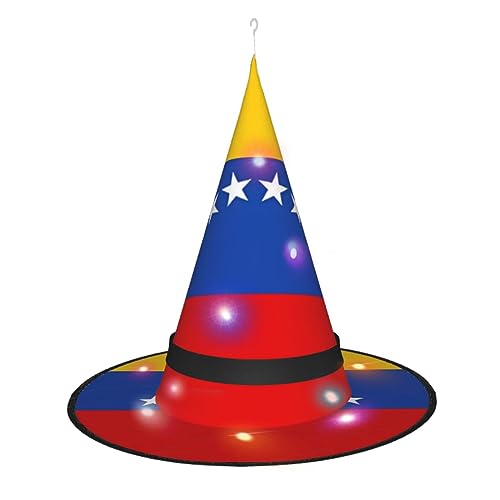 XZDLXJ Flagge von Venezuela, leuchtender Hexenhut für Festivals und Partys, faltbar und leicht XZDLXJ Flagge von Venezuela, leuchtender Hexenhut für Festivals und Partys, faltbar und leicht von XZDLXJ