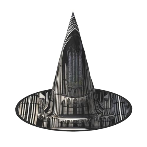 XZDLXJ Gothic Kathedralen Faltbarer Hexenhut für Festivals & Cosplay - Faltbar und leicht mit verstellbarer Struktur XZDLXJ Gothic Kathedralen Faltbarer Hexenhut für Festivals & Cosplay - Faltbar und leicht mit verstellbarer Struktur von XZDLXJ