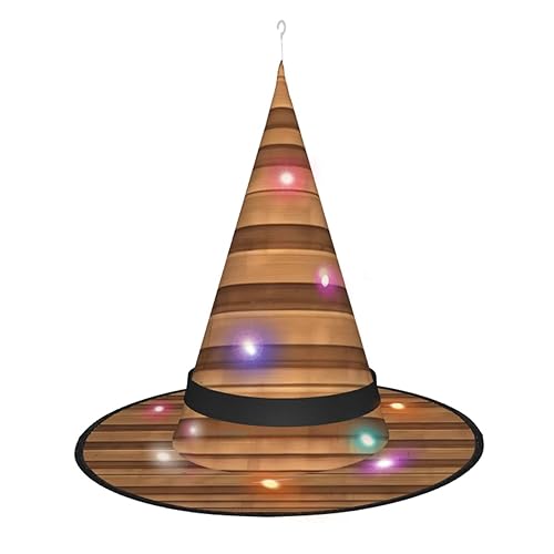 XZDLXJ Originelle Holzfarbe. Der leuchtende Hexenhut für Festivals und Partys ist faltbar und leicht XZDLXJ Originelle Holzfarbe. Der leuchtende Hexenhut für Festivals und Partys ist faltbar und leicht von XZDLXJ