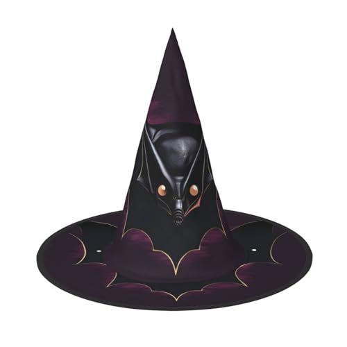 XZDLXJ Schwarzer Geist Fledermaus Faltbarer Hexenhut für Festivals & Cosplay - Faltbar und Leicht mit Verstellbarer Struktur XZDLXJ Schwarzer Geist Fledermaus Faltbarer Hexenhut für Festivals & Cosplay - Faltbar und Leicht mit Verstellbarer Struktur von XZDLXJ