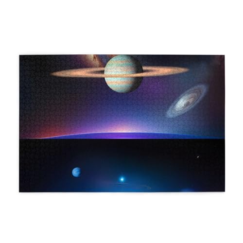 Cosmic Saturn Horizontal Wooden Jigsaw Puzzle 1000 Pieces Relax and Improve Hands on Skills and Concentration Cosmic Saturn Horizontal Wooden Jigsaw Puzzle 1000 Pieces Relax and Improve Hands on Skills and Concentration von XZDZWK